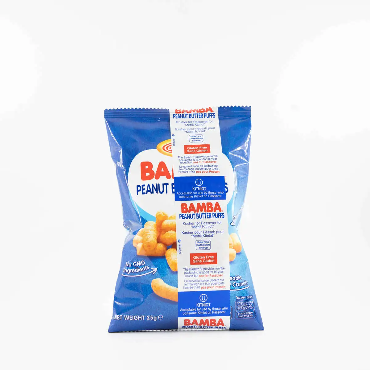 Кукурузно-арахисовые палочки "Bamba" "Osem" 25-28 гр Песах