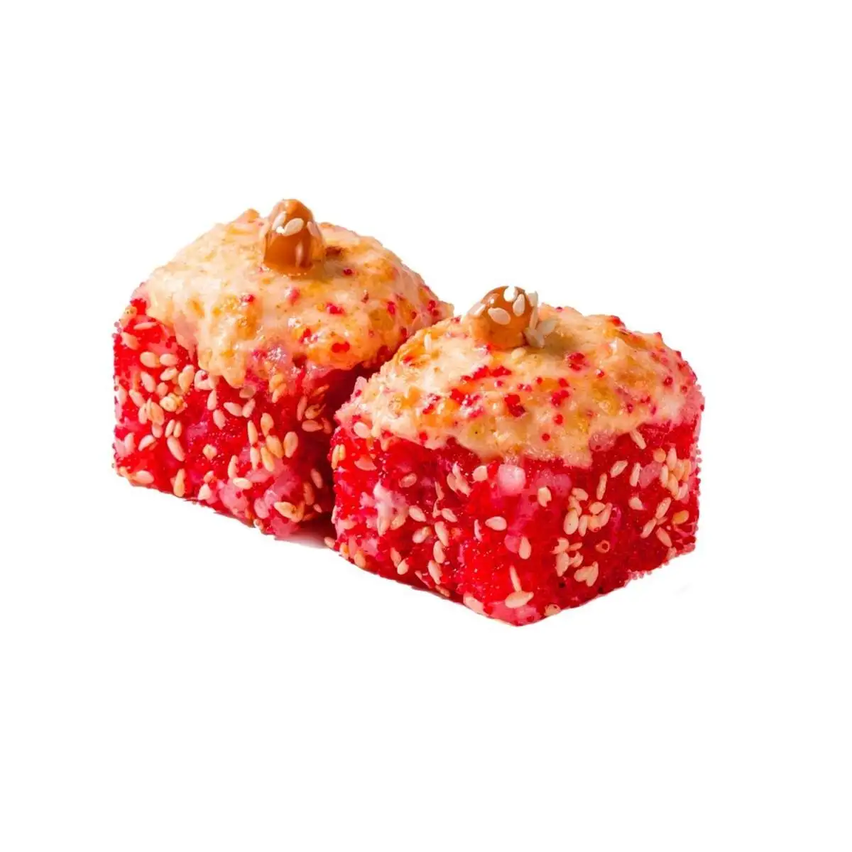 Отражение лосося и креветки