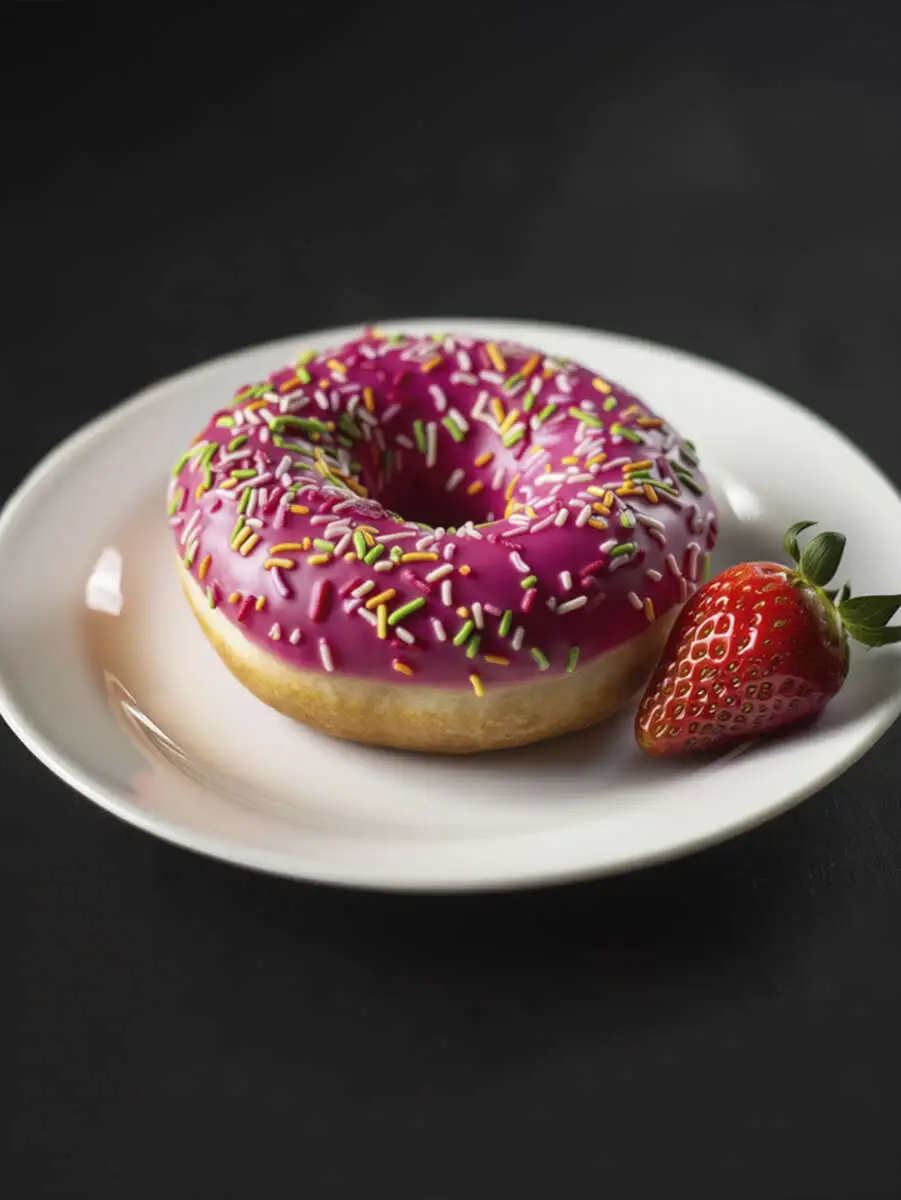 Донат "Клубника" порц