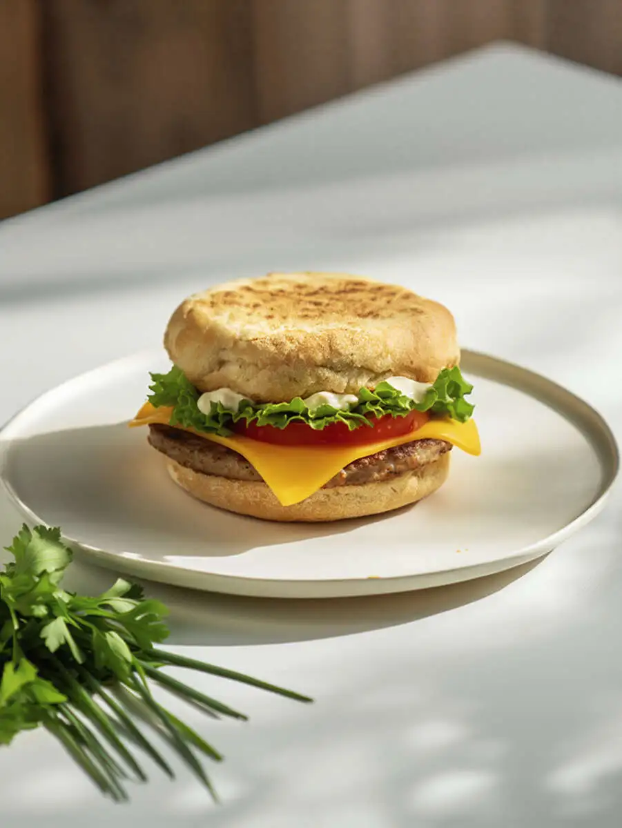 Маффин с котлетой