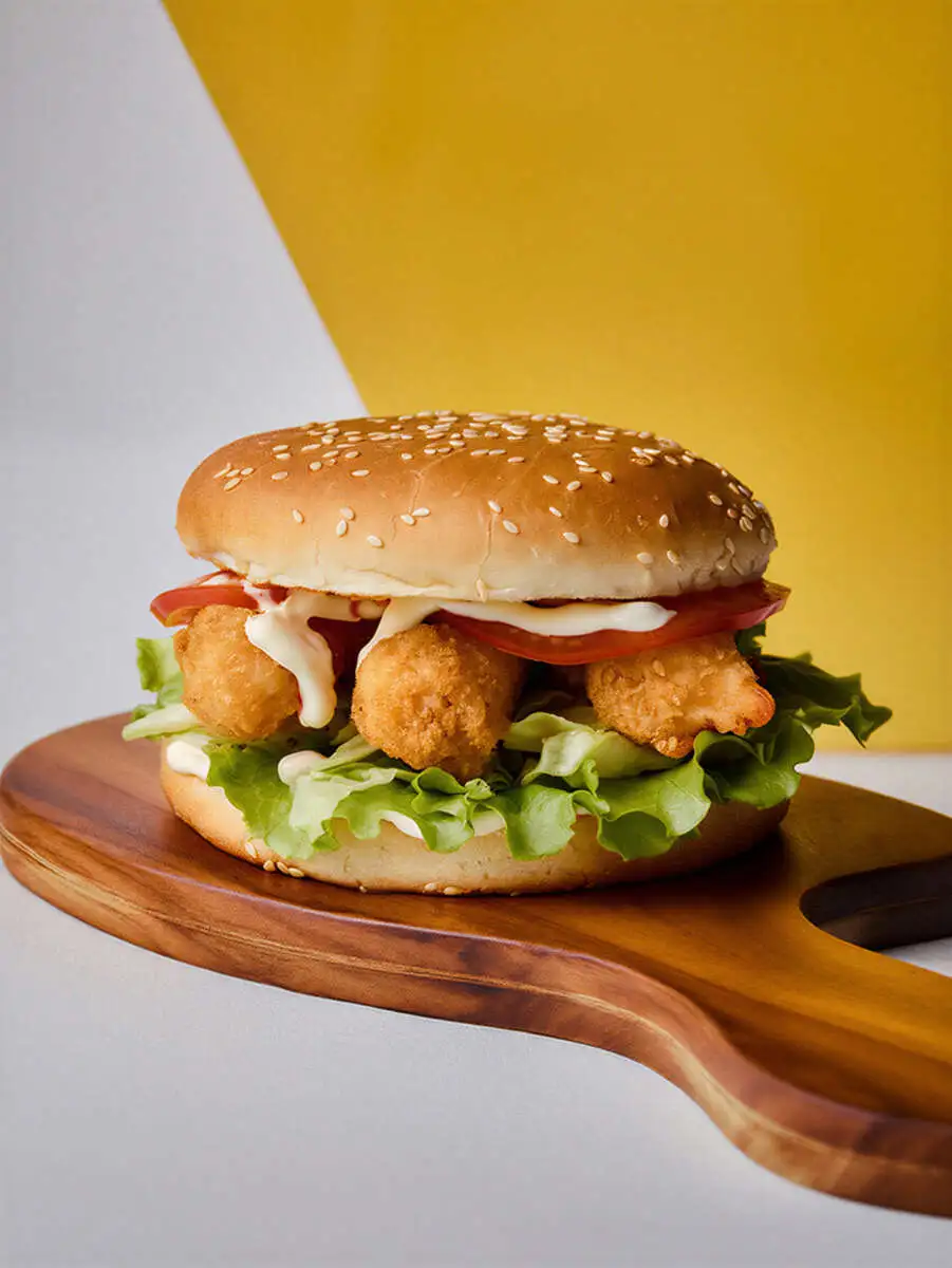 Бургер Шримп с креветками. порц.