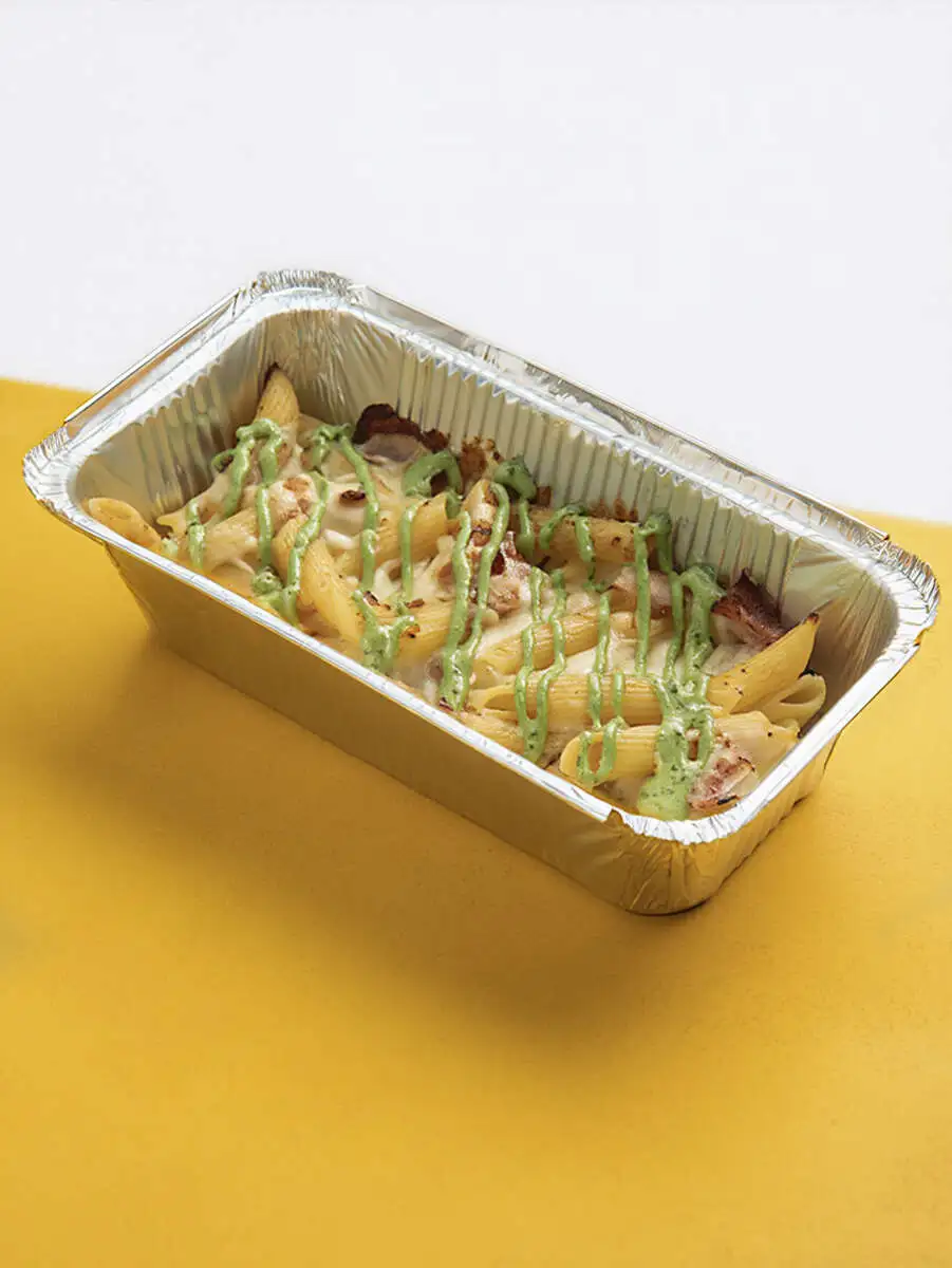 Паста Курица с беконом.