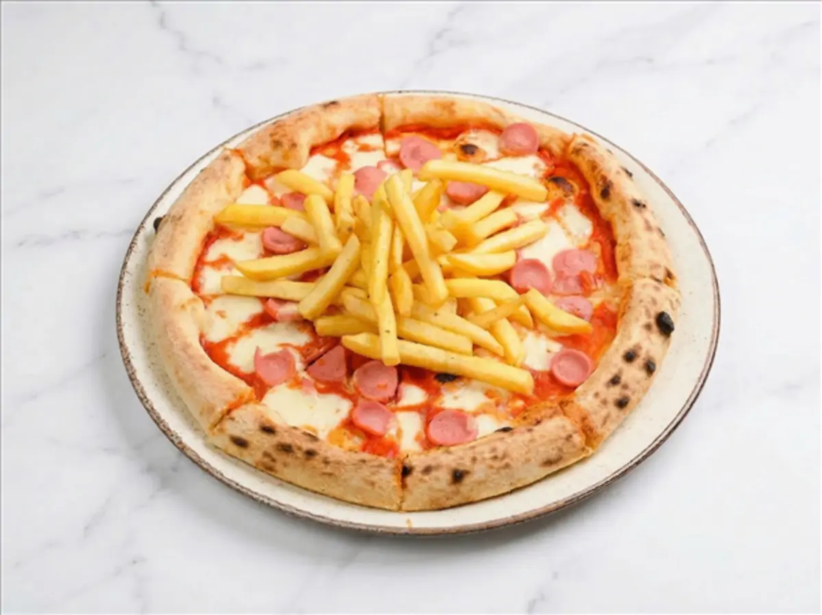 Пицца с сосиками 