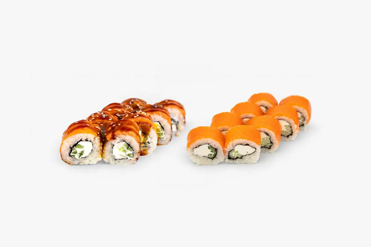 Сет роллов "Две стихии" (Лайт фила, Абури фила)