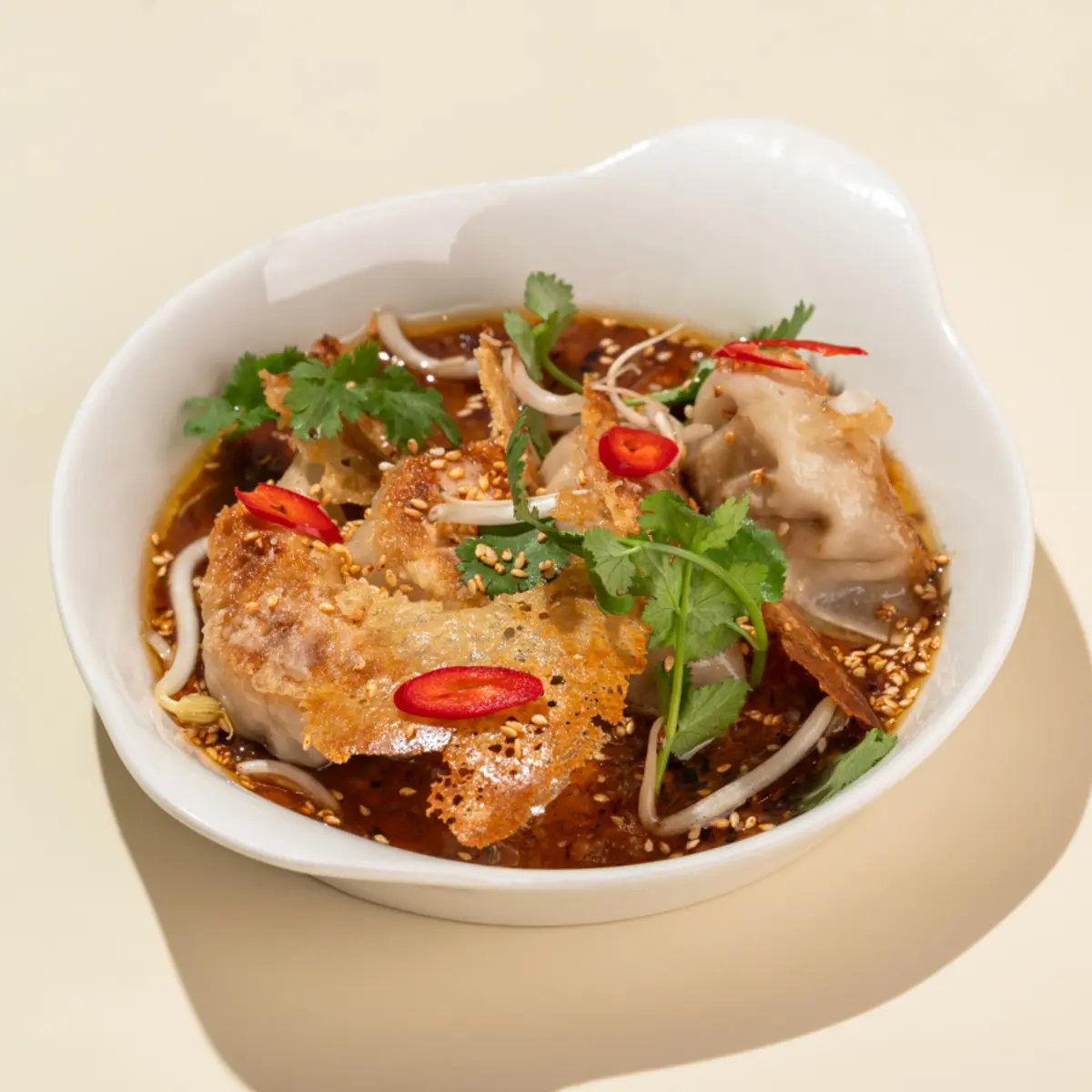 Гедза с курицей и креветкой