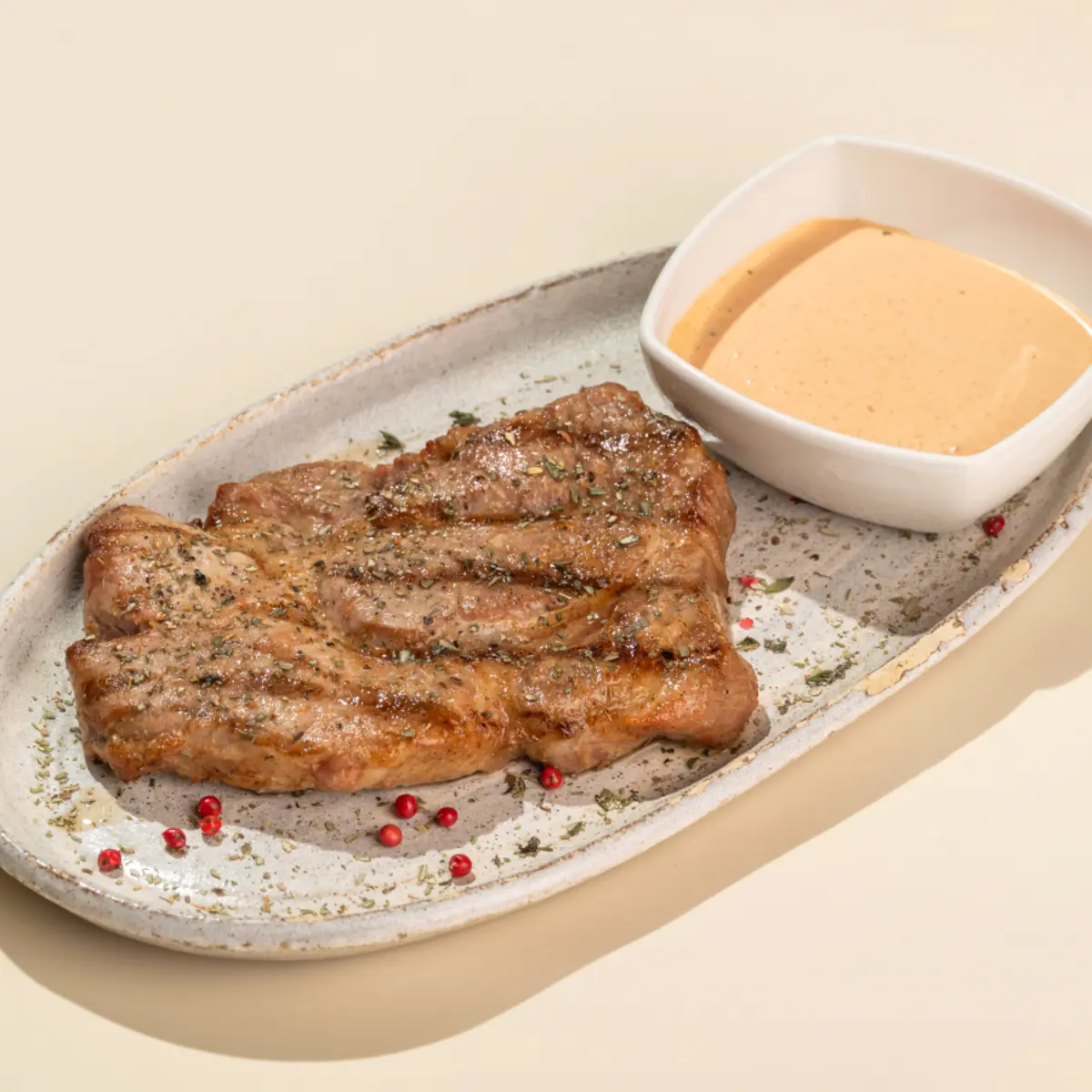 Стейк из свиной шеи