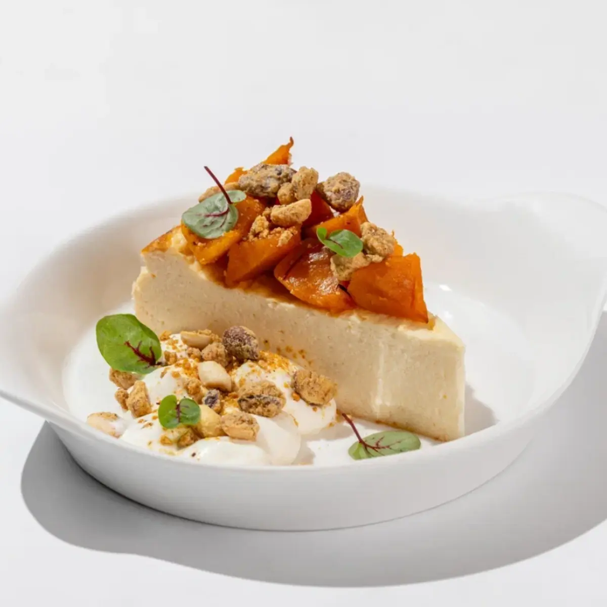 Творожная запеканка с печеной тыквой