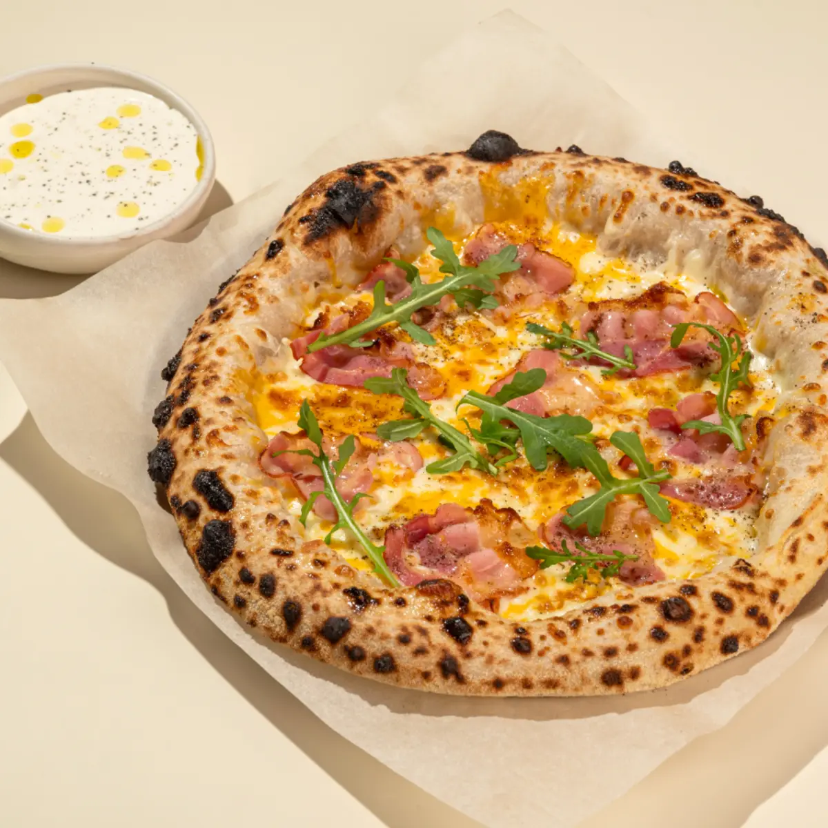  Пицца карбонара