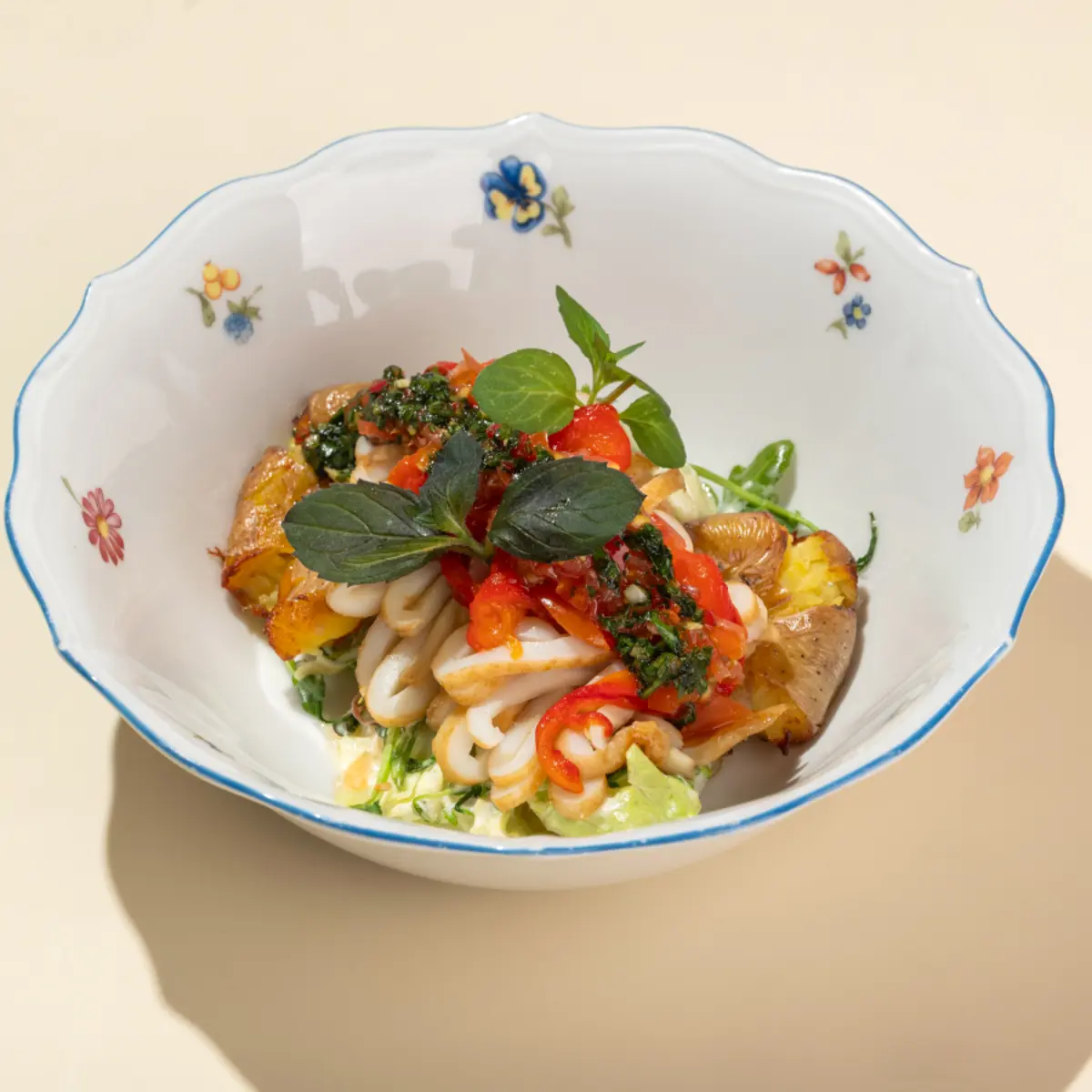 Глазированный кальмар гриль