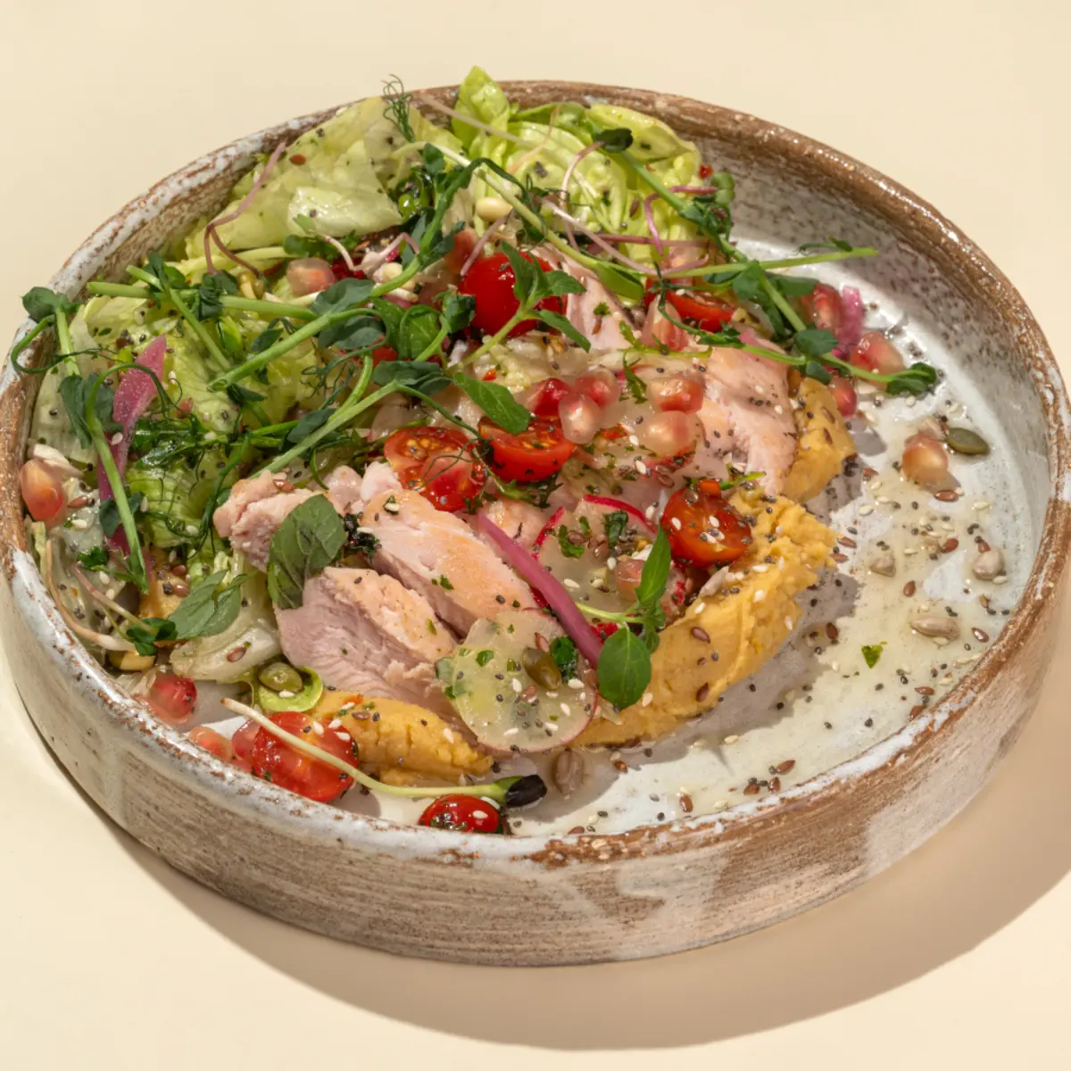 Салат с цыпленком