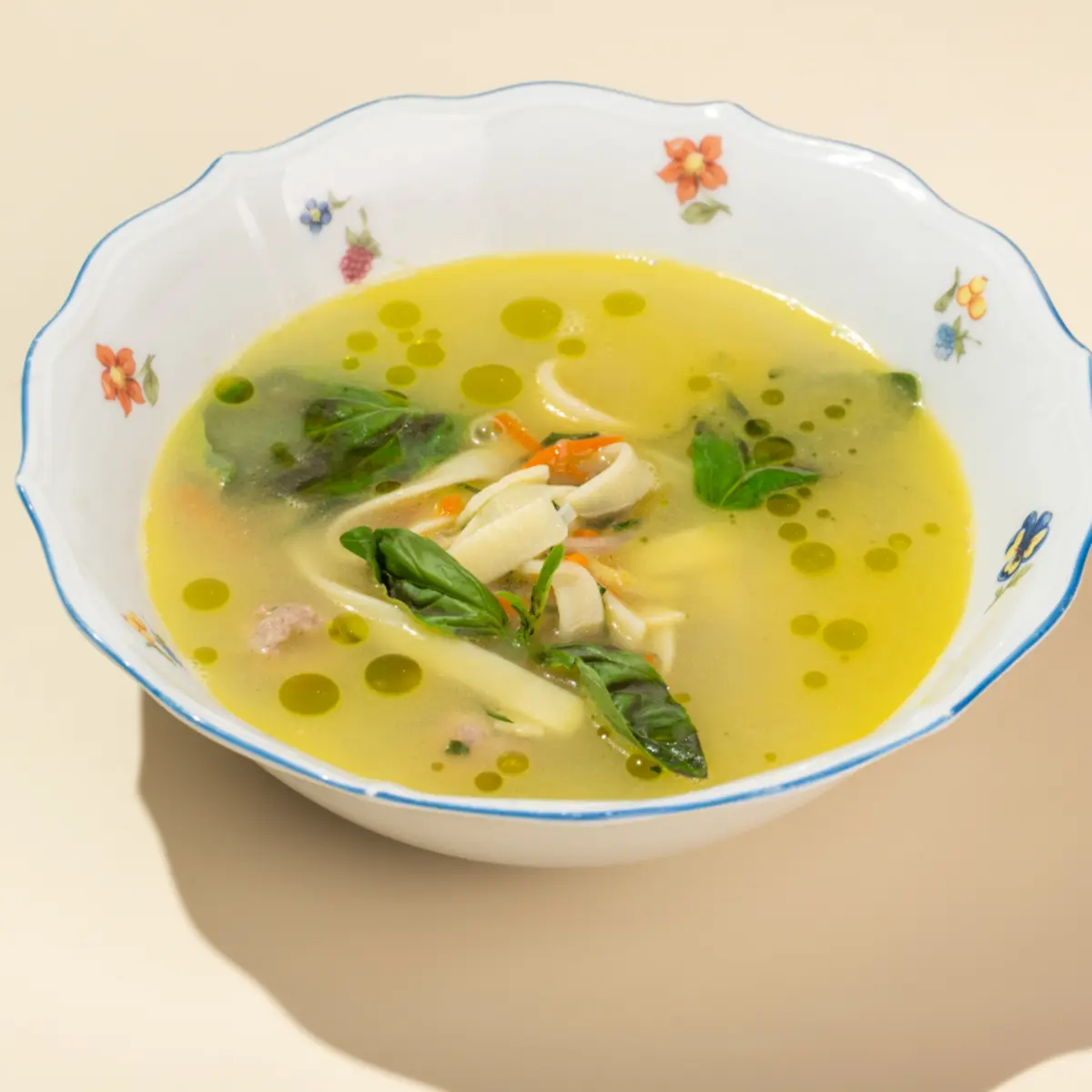  Суп куриный с лапшой