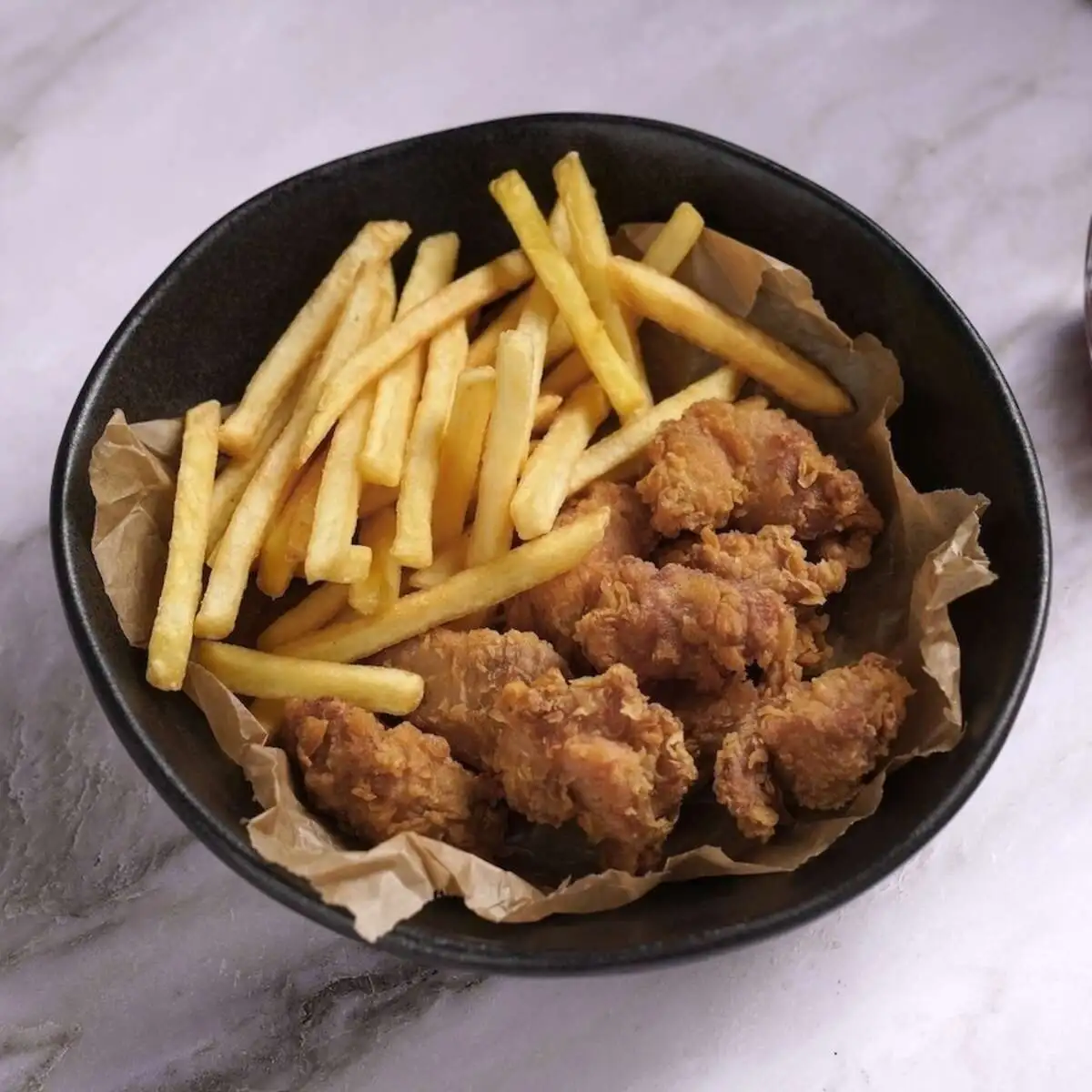 Байтсы с картофелем фри