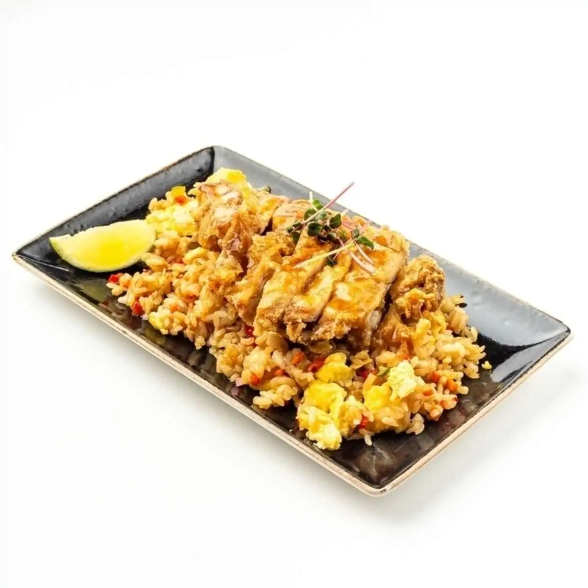 Хрустящая курочка с жареным рисом и яйцом, 400 г