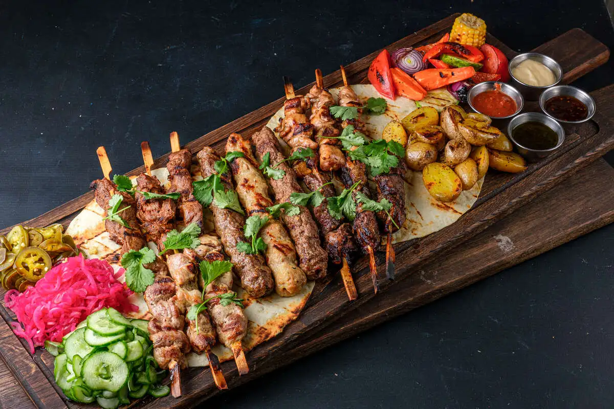 Ассорти шашлычков и кебабов