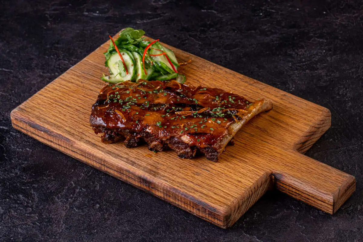 Ребра с апельсиновым соусом