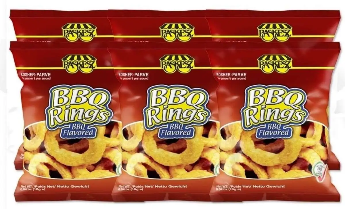 Картофельные кольца Paskesz со вкусом Барбекю 18 г.