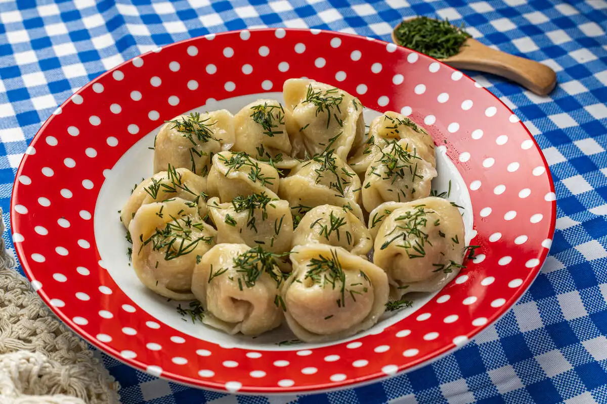 Пельмени уральские с укропом