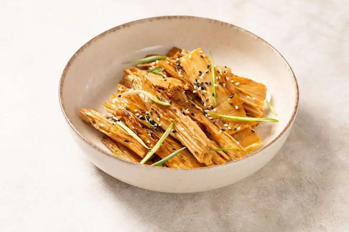 Спаржа соевая жареная