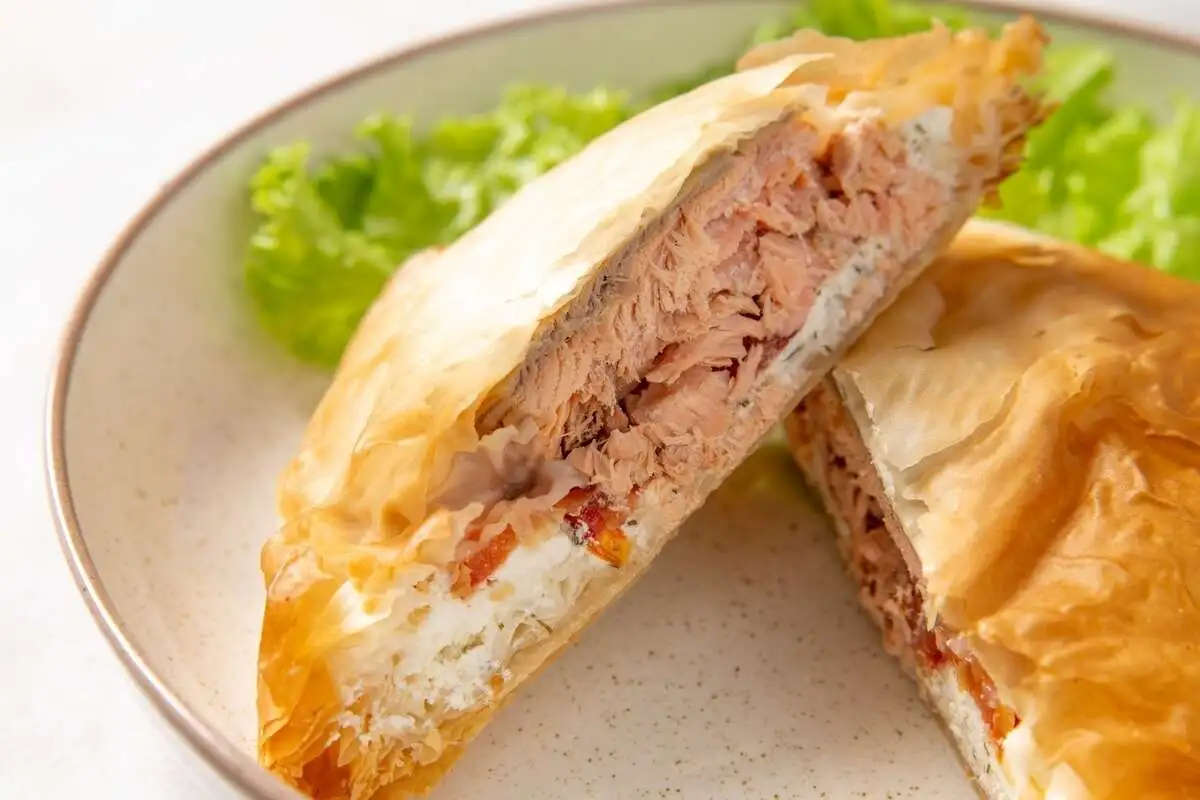 Горбуша в тесте фило