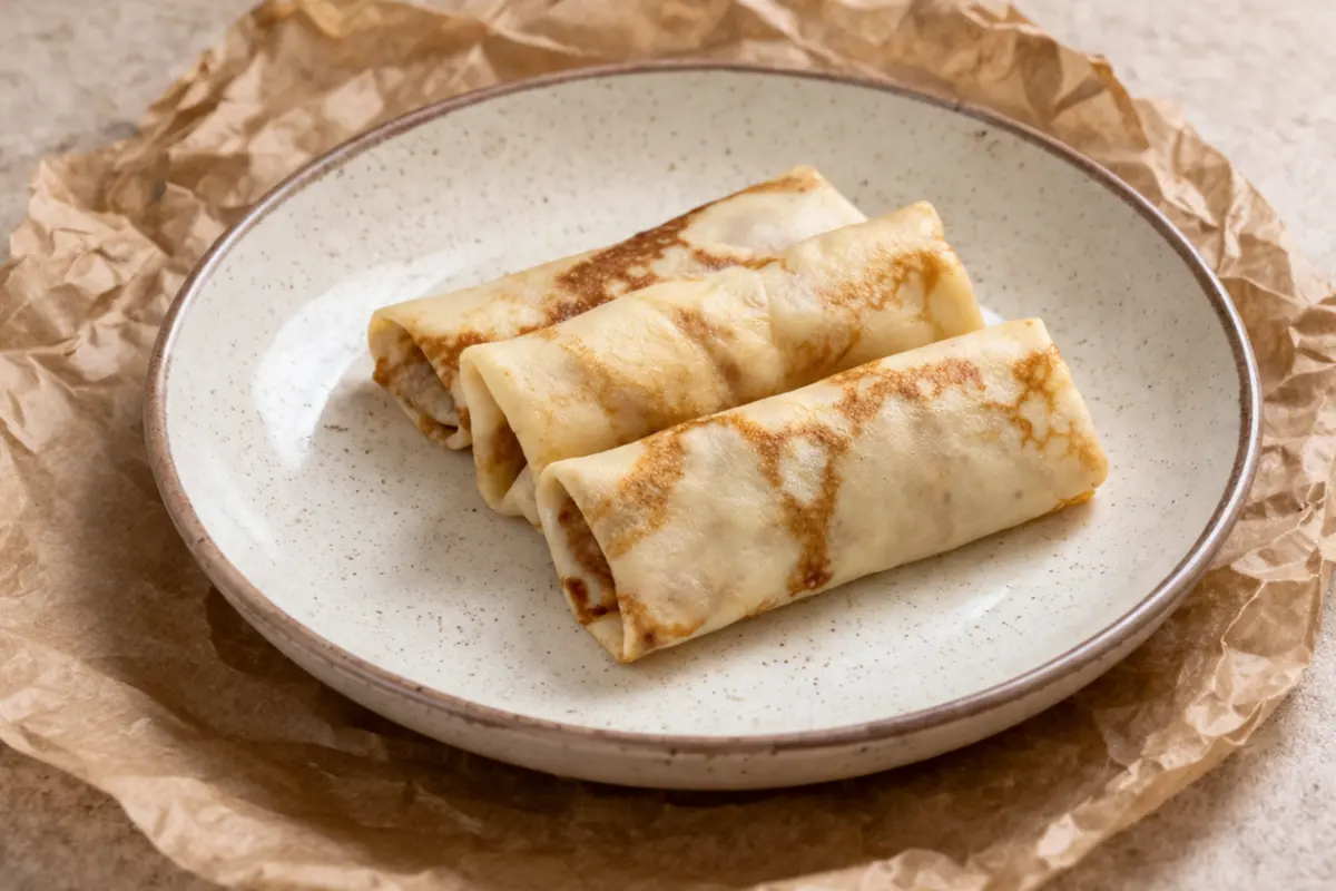 Блинчик с бананом и сгущёнкой