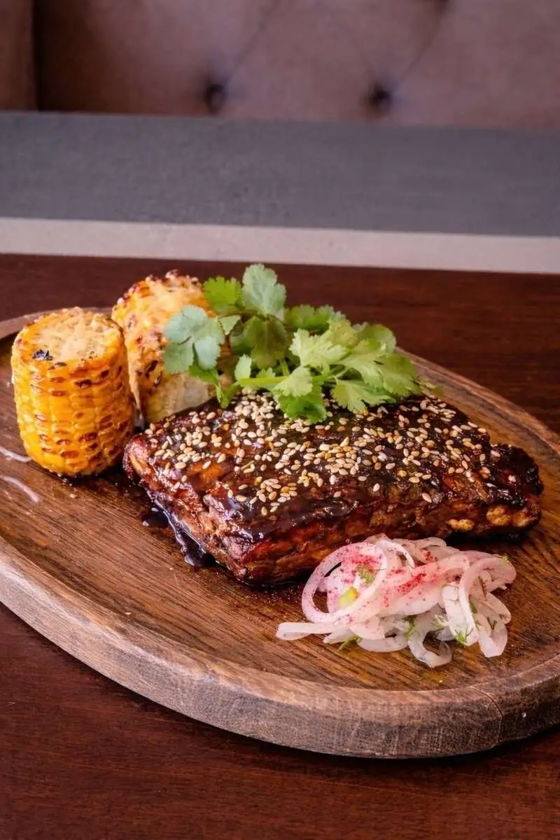 Ребра с глазурью медовый терияки и имбирем