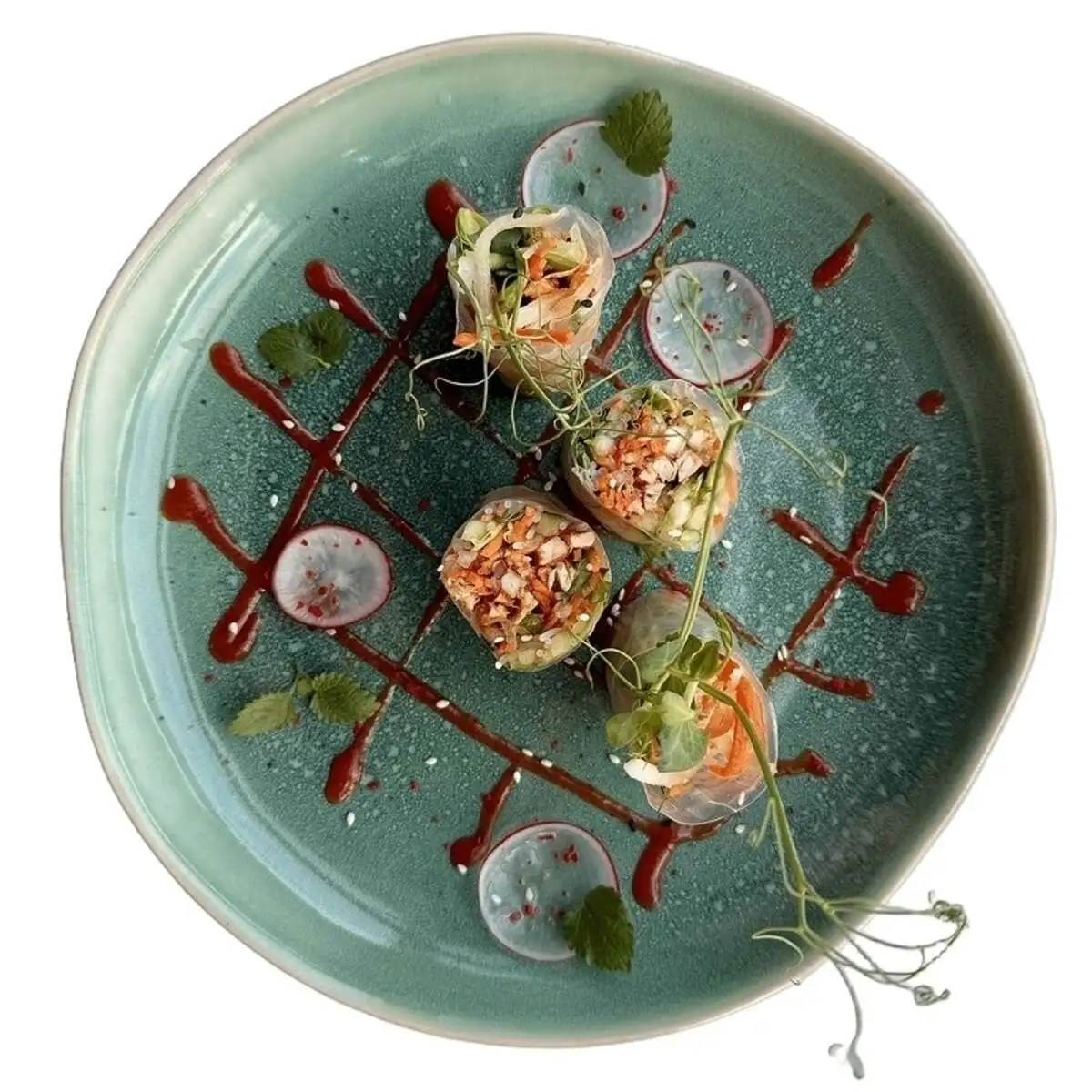 Спрингролл с курицей том ям 