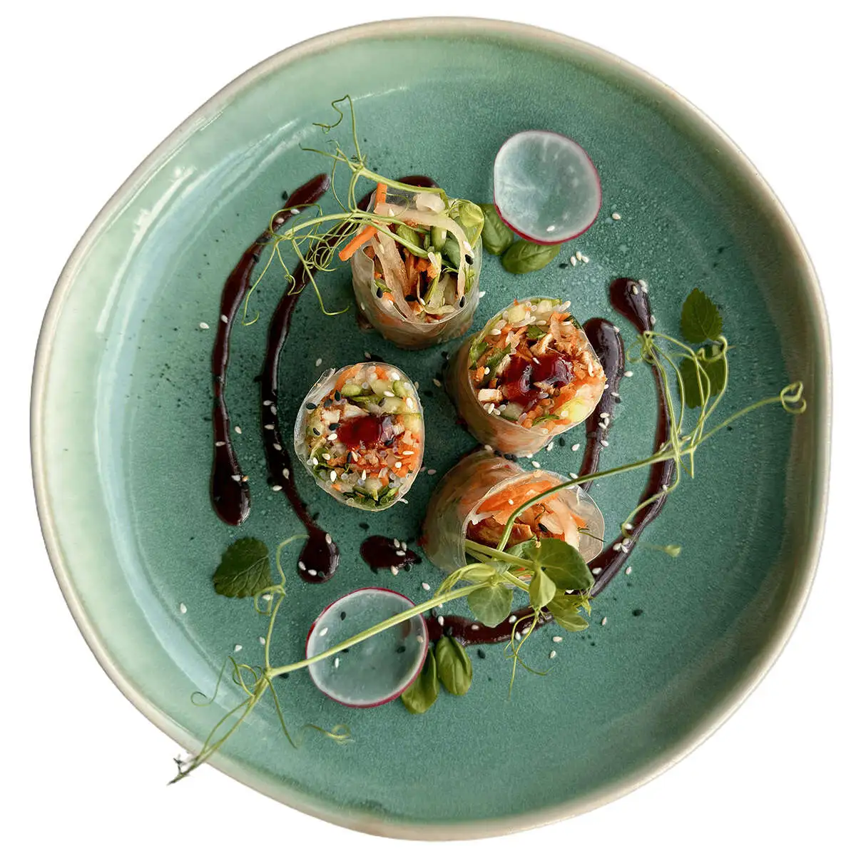 Спрингролл с уткой хойсин