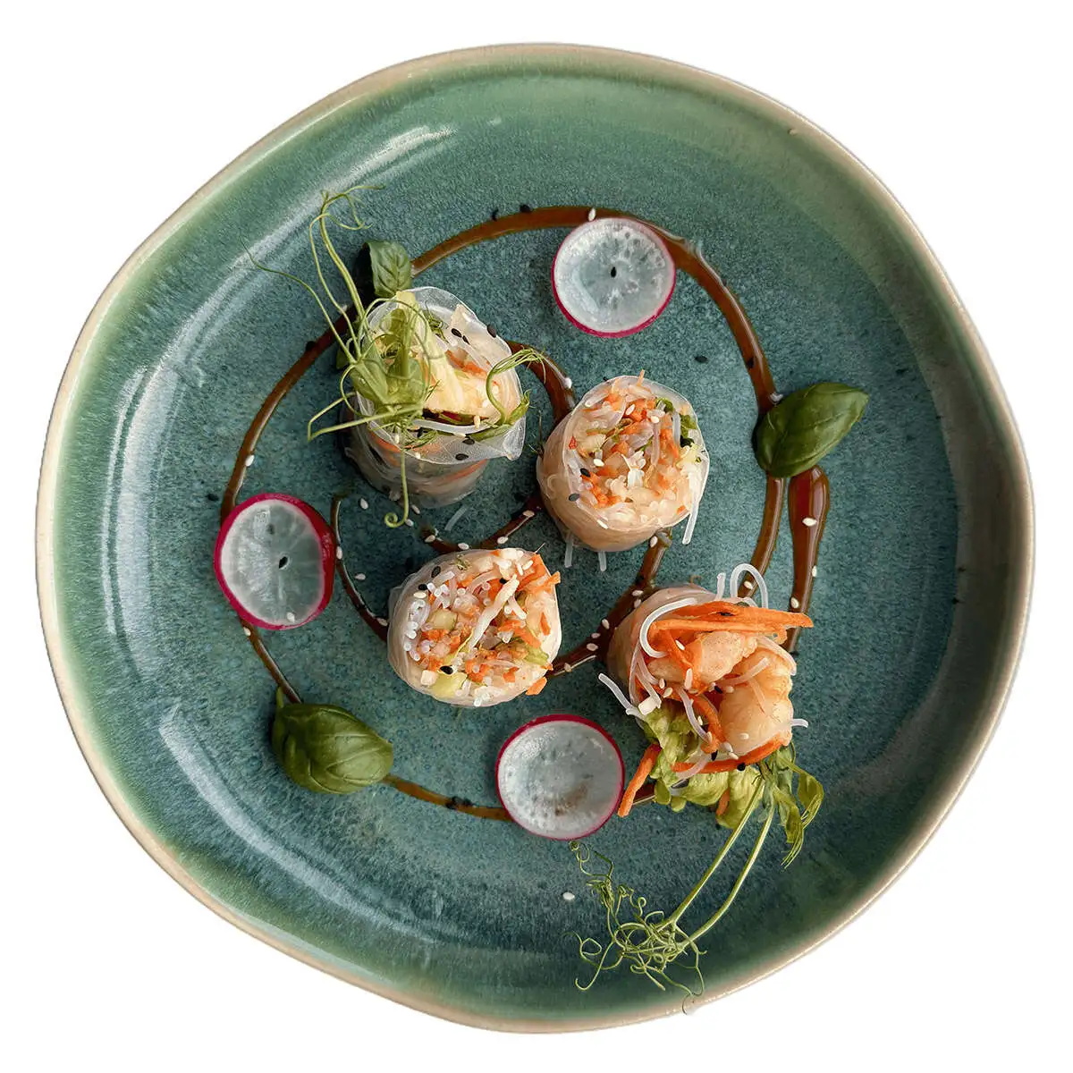 Спрингролл с креветкой лемонграс 