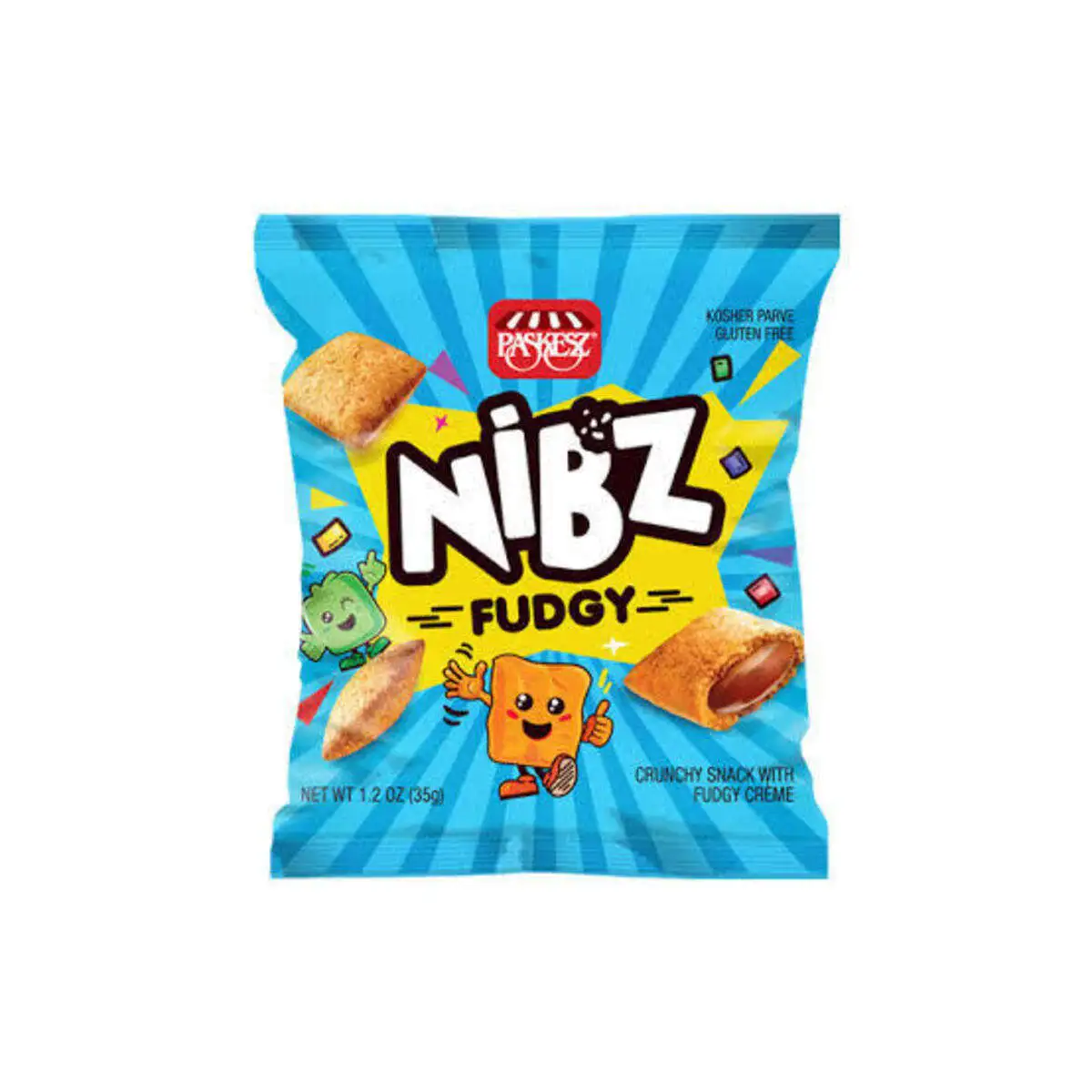 Снек подушечки Nibz с кремовой начинкой 35 г. (Песах)