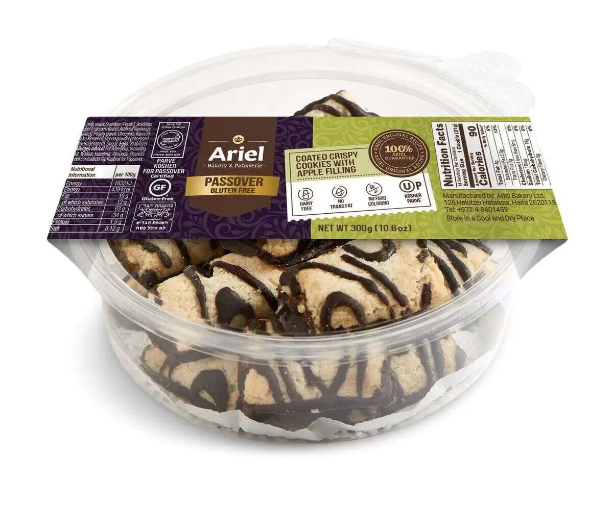 ПЕЧЕНЬЕ Ариэль Хрустящее в глазури с начинкой со вкусом яблочной 300 г