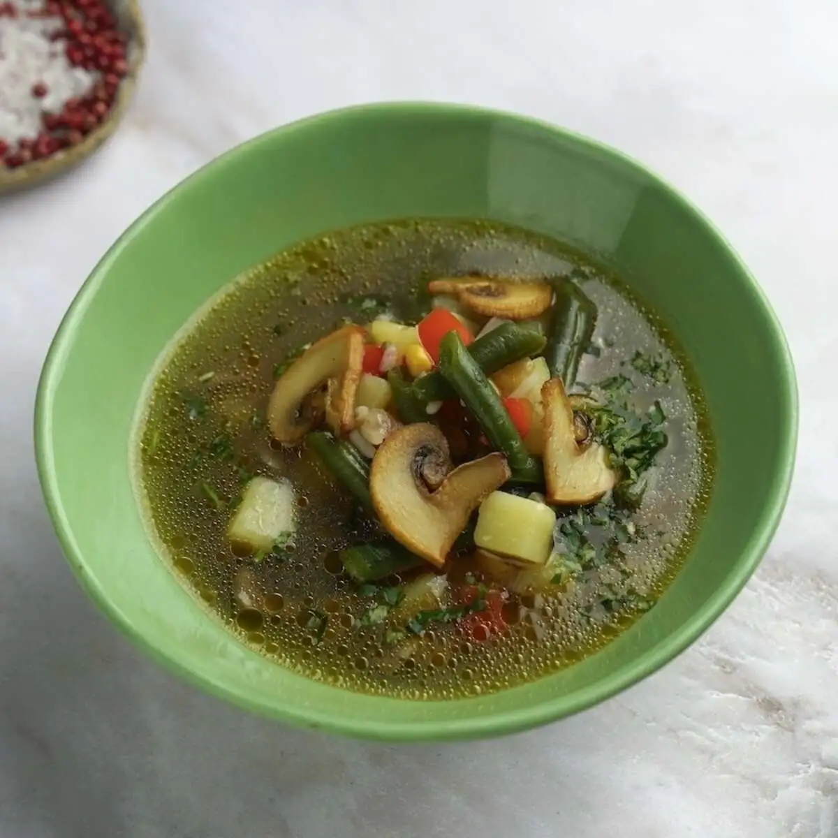 Суп овощной с рисом