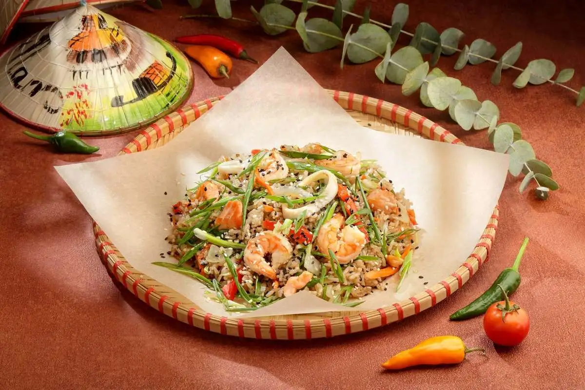 Рис с морепродуктами