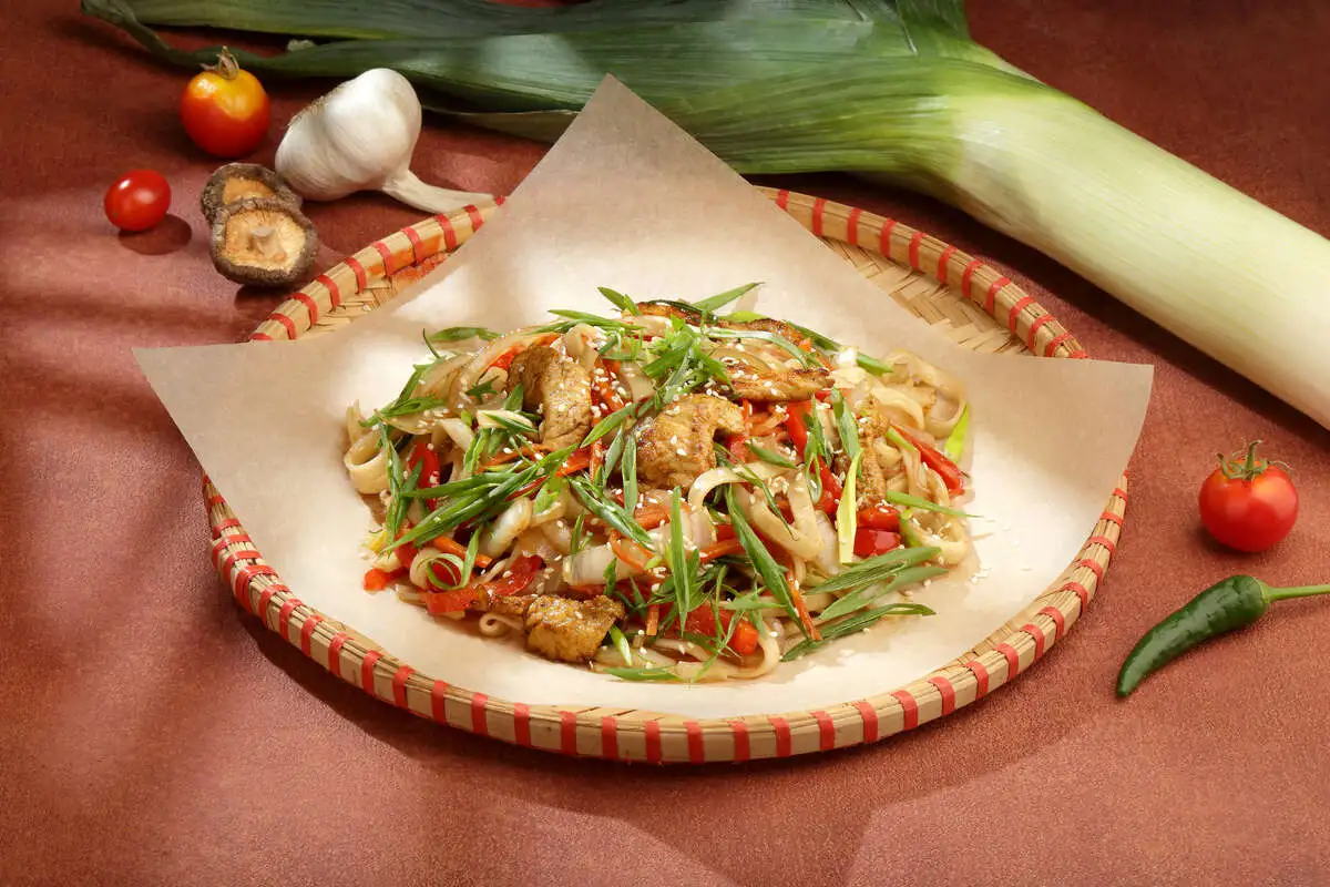 Лапша Удон с индейкой