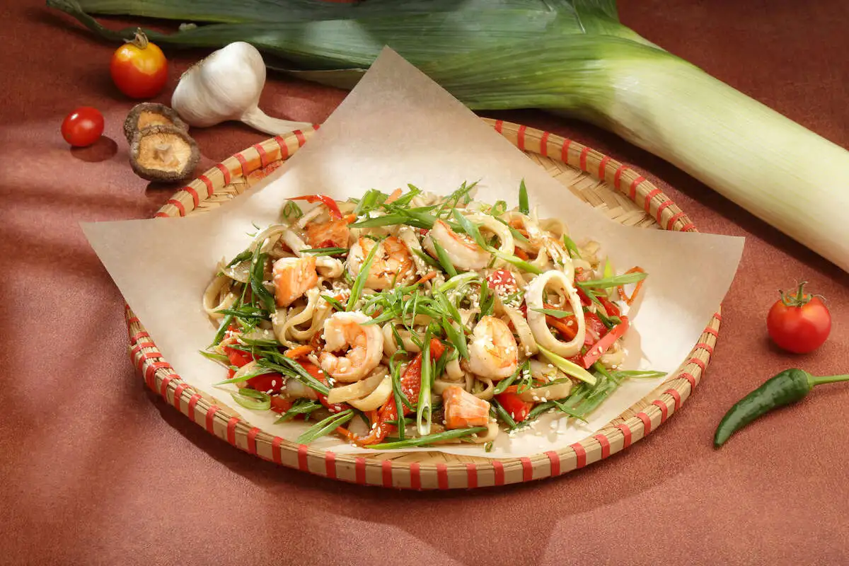 Лапша Удон с морепродуктами