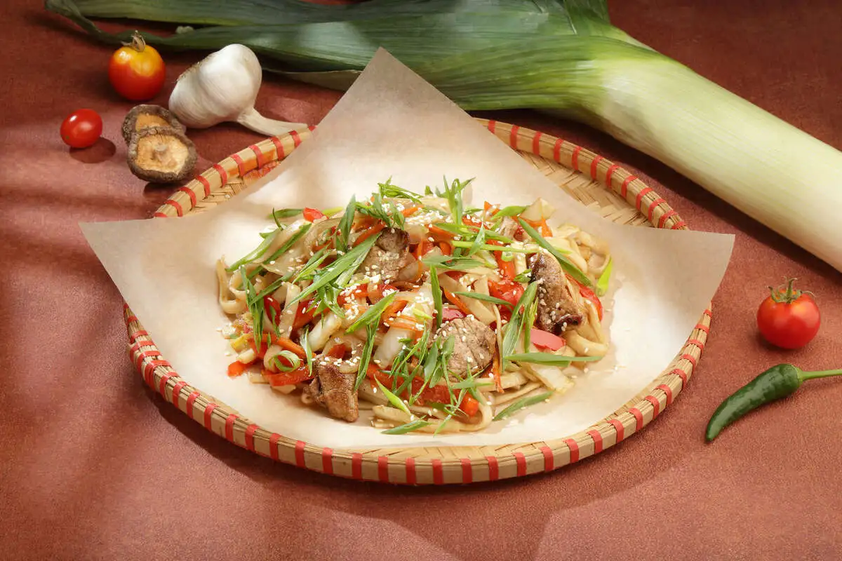 Лапша Удон со свининой