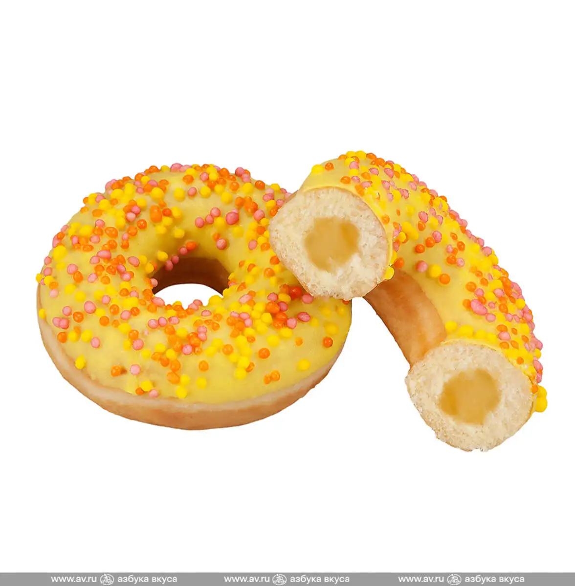 Донат с начинкой Манго