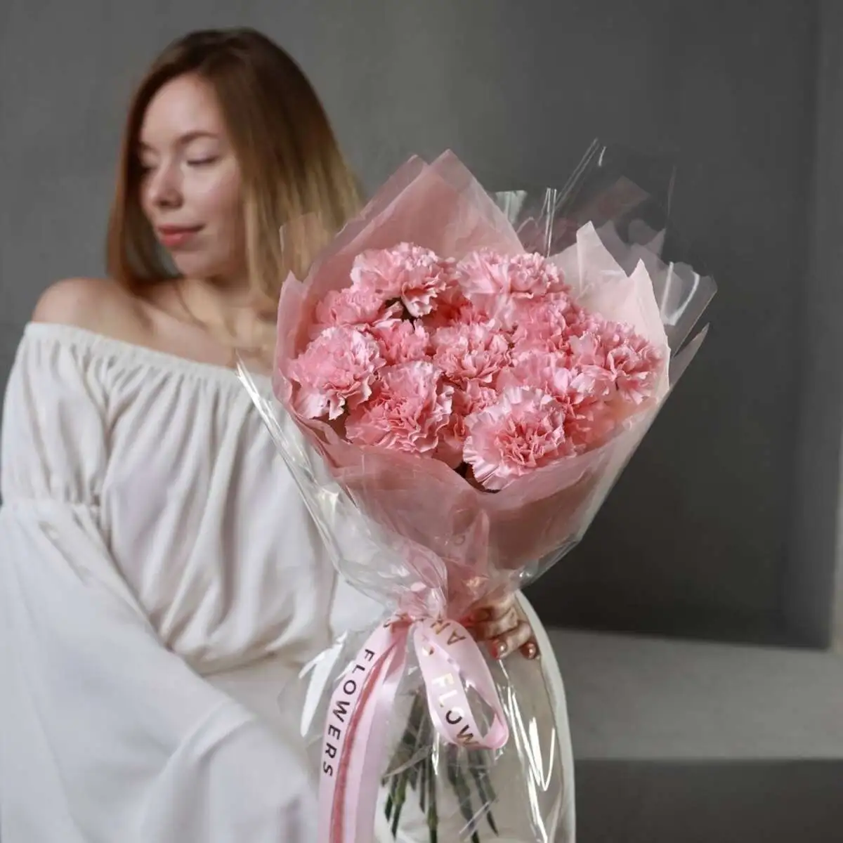 Монобукет Розовое Облако мини 