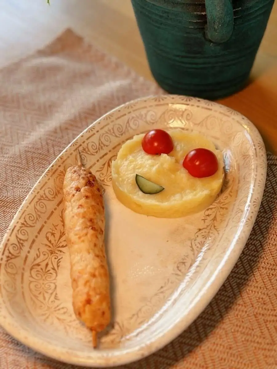 Люля из курочки с пюрешкой