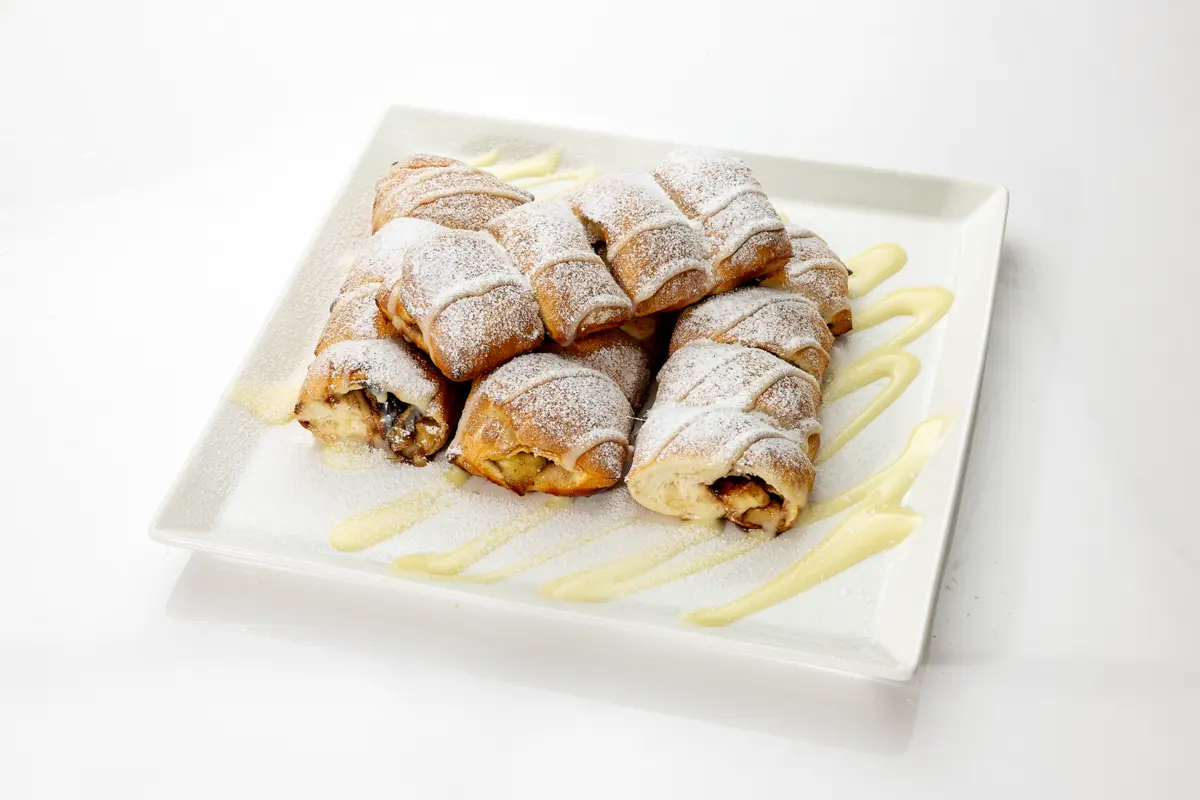 Рулетики с бананом