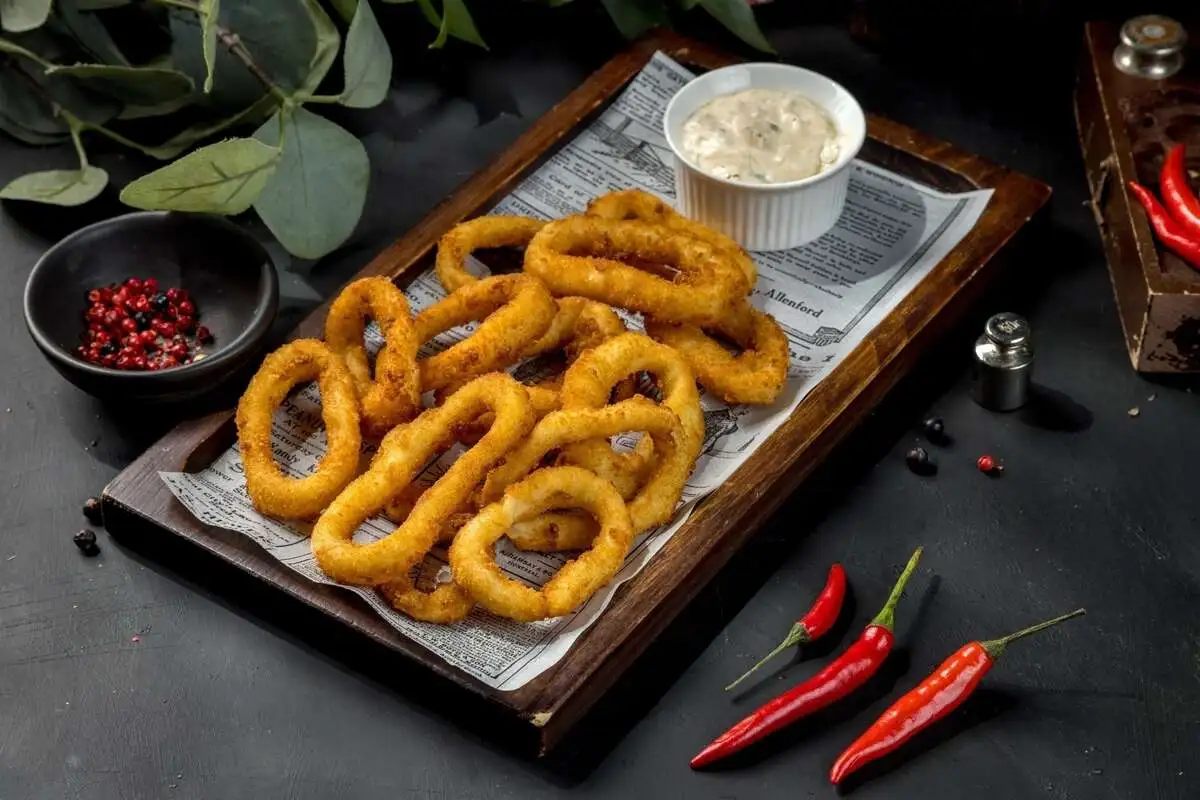 Кольца кальмаров в кляре