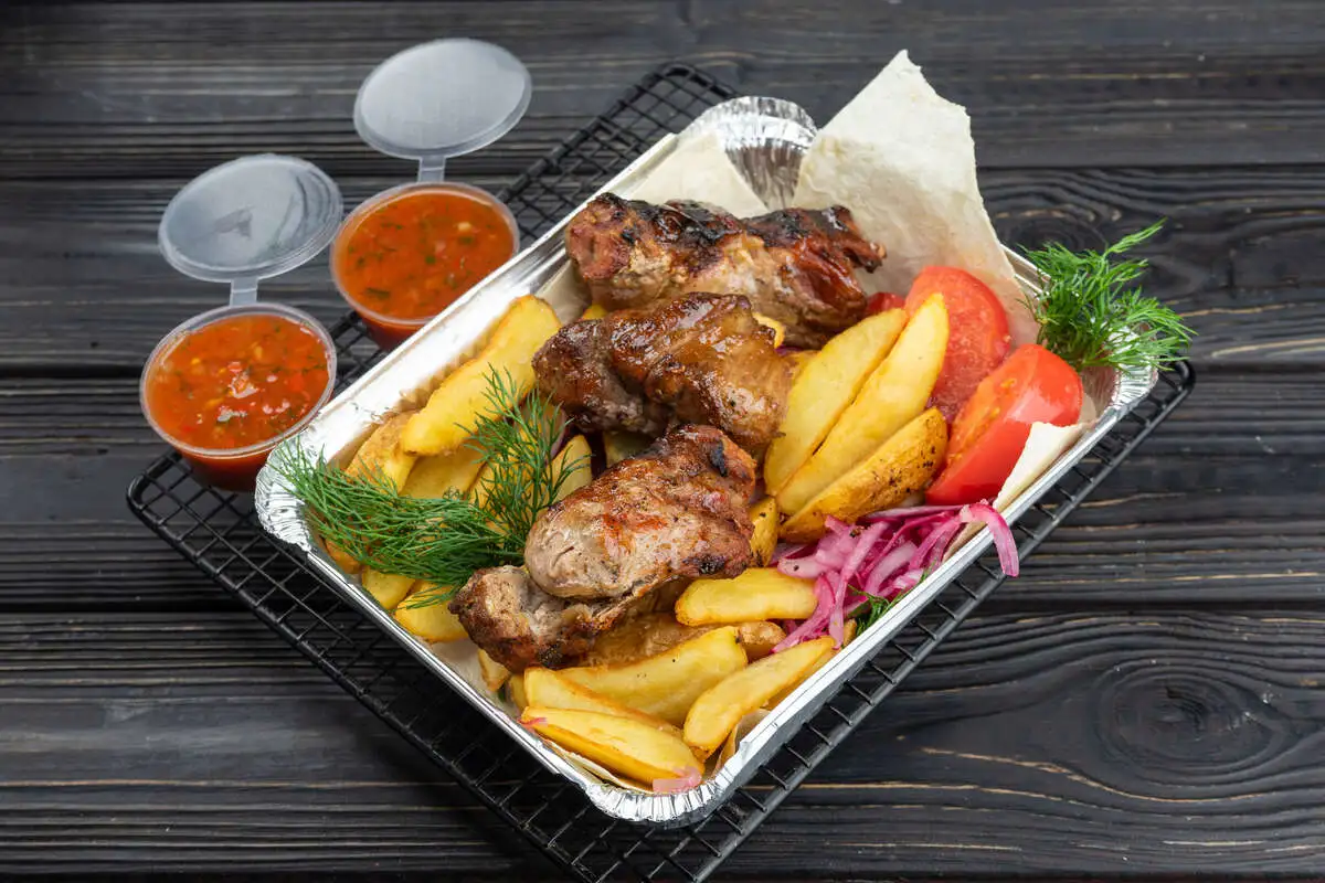 Сет 2 (шашлык из свиной шеи)