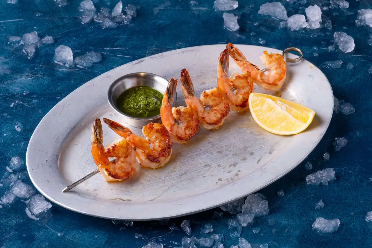 Креветки на гриле