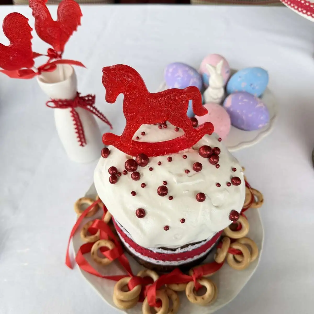  Кулич с шоколадным ганашом и орехами 550 гр