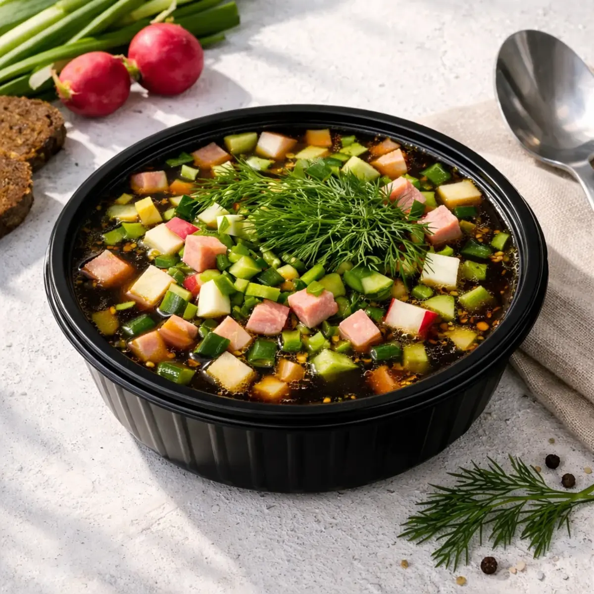 Окрошка на квасе