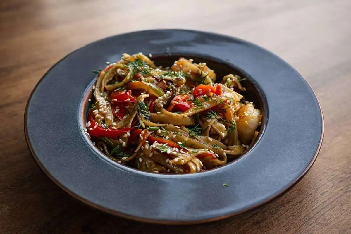 Удон с креветкой