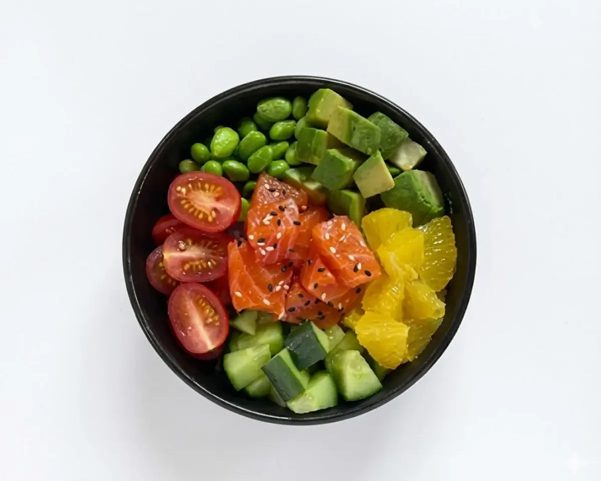 Поке спайси с лососем