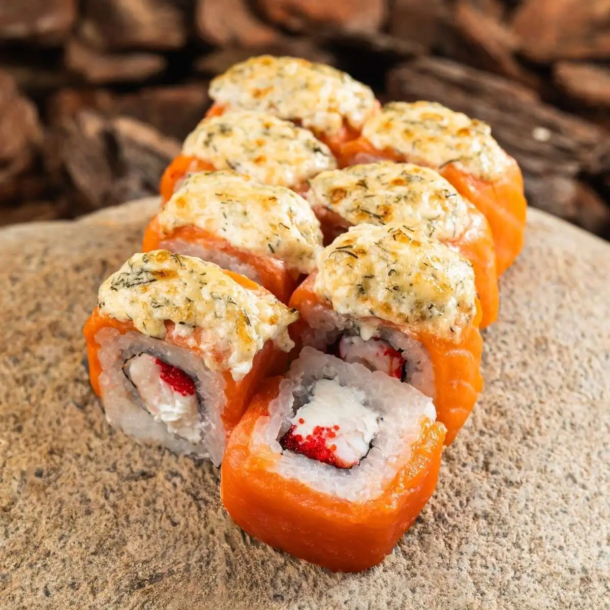 Сливочный лосось запеченный 8 шт