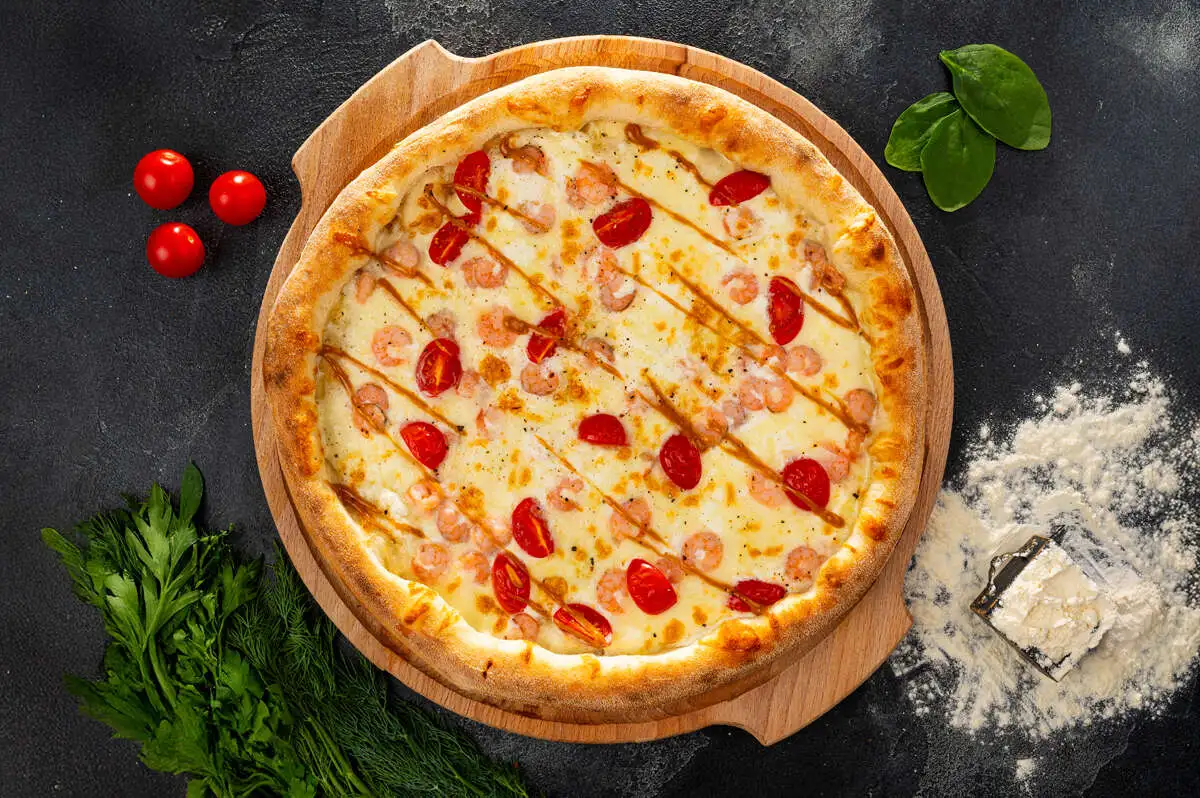 Пицца с креветкой 32 см