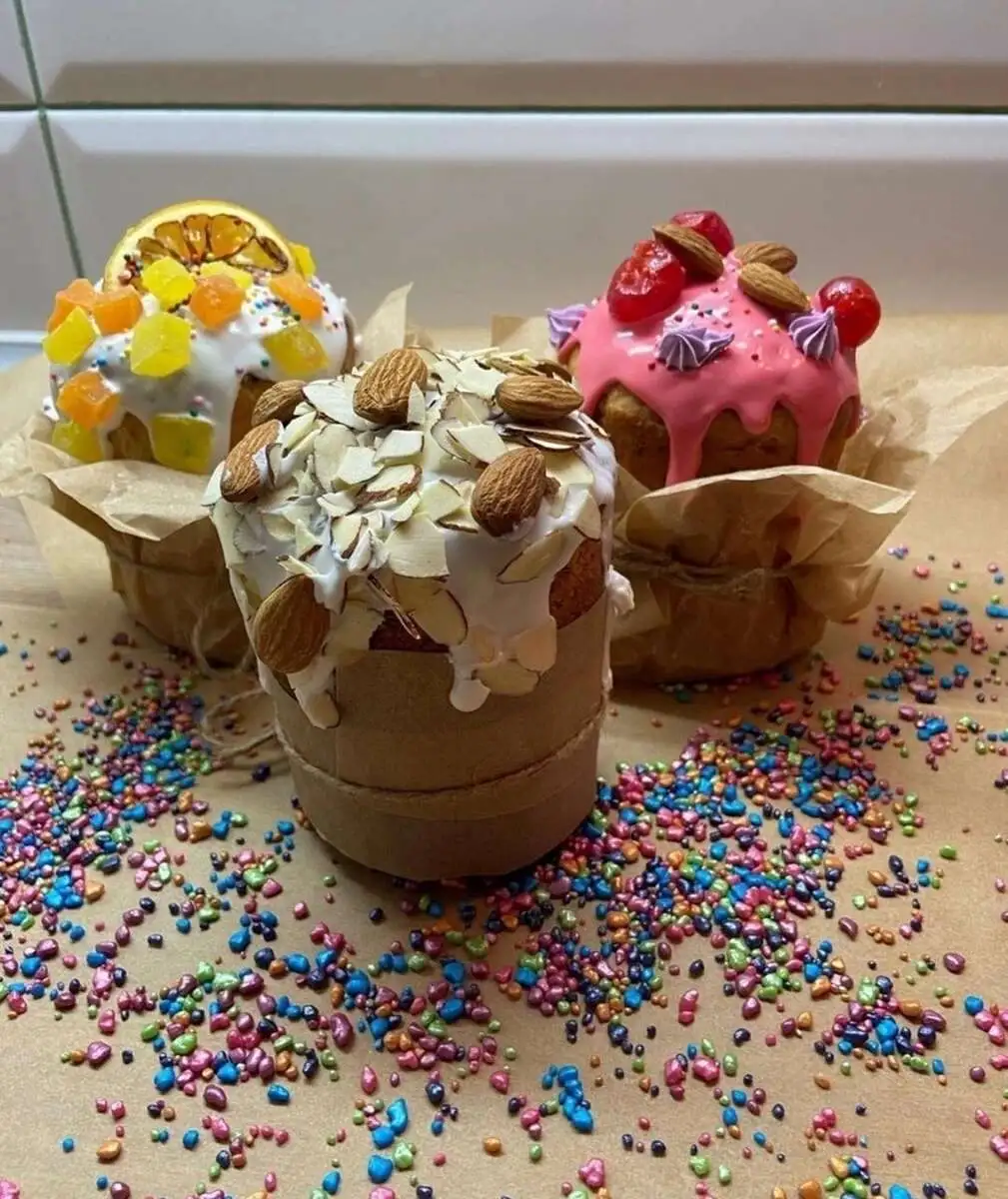 Кулич творожный с цукатами 100 г