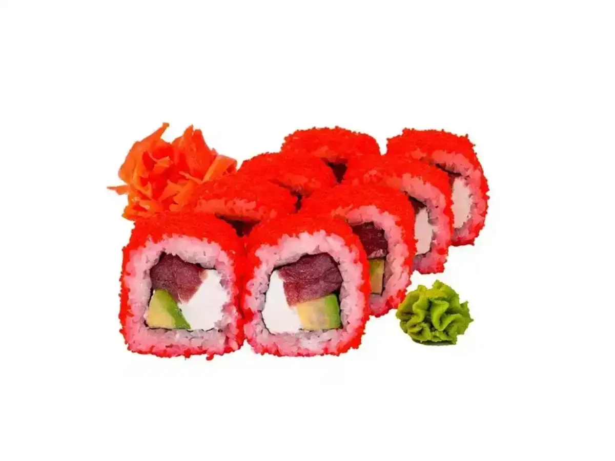 Ролл с тунцом и авокадо